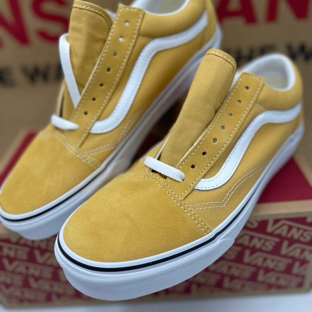 Vans WMNS Mustard Vans Men’s Old Skool
Ochre/True White Sneakers 
VN0A38G1QA0 - Picture 12 of 16